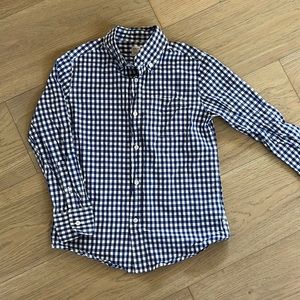 Crewcuts Ludlow blue gingham button down.
